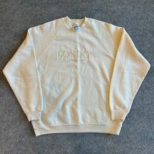 Vintage Screen Stars London England Embroidered Crewneck Sweatshirt Adult XL
